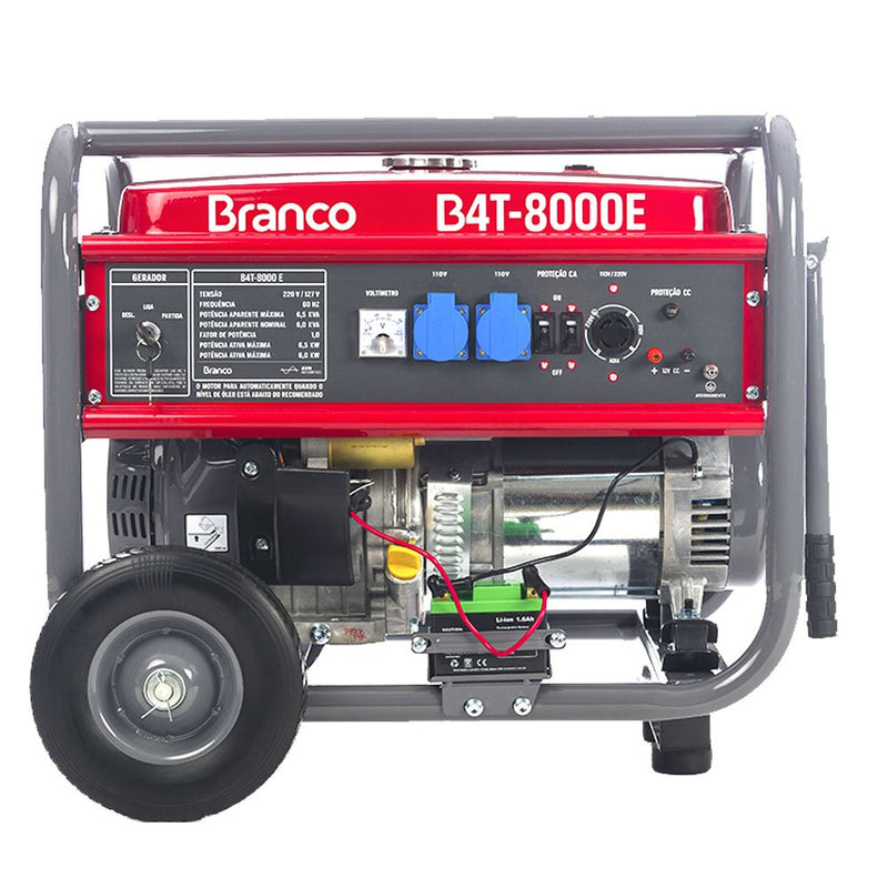 Gerador de Energia à Gasolina 6,5 kVA 15HP 110/220V com Partida Elétrica