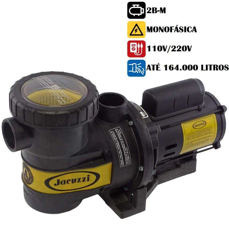 Bomba Centrífuga Para Piscina Jacuzzi 2B-M 2 CV Monofásica 110/220V